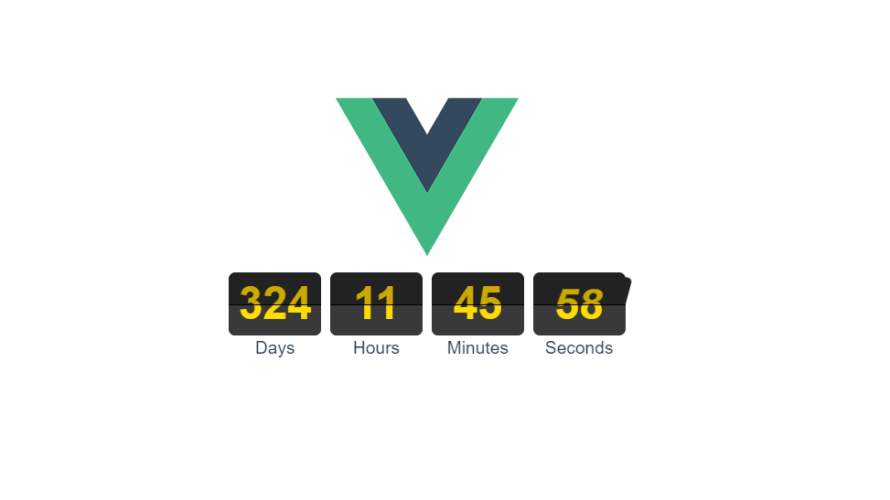 Vue.js vue2-flip-countdownを使用してカウントダウン機能を実装する