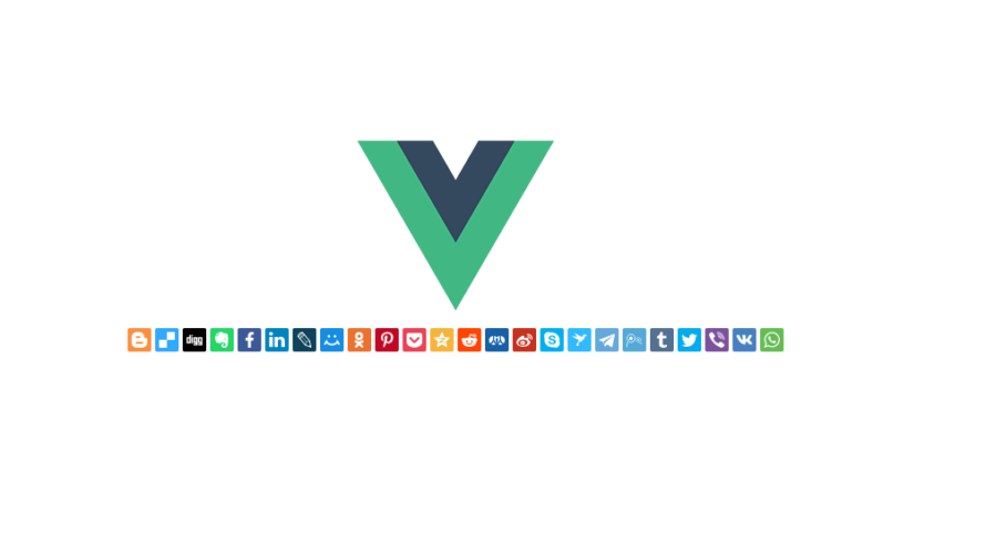 Vue.js vue-yandex-shareを使用してsnsシェアボタンを実装する