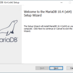 Windows10にMariaDBをインストールする