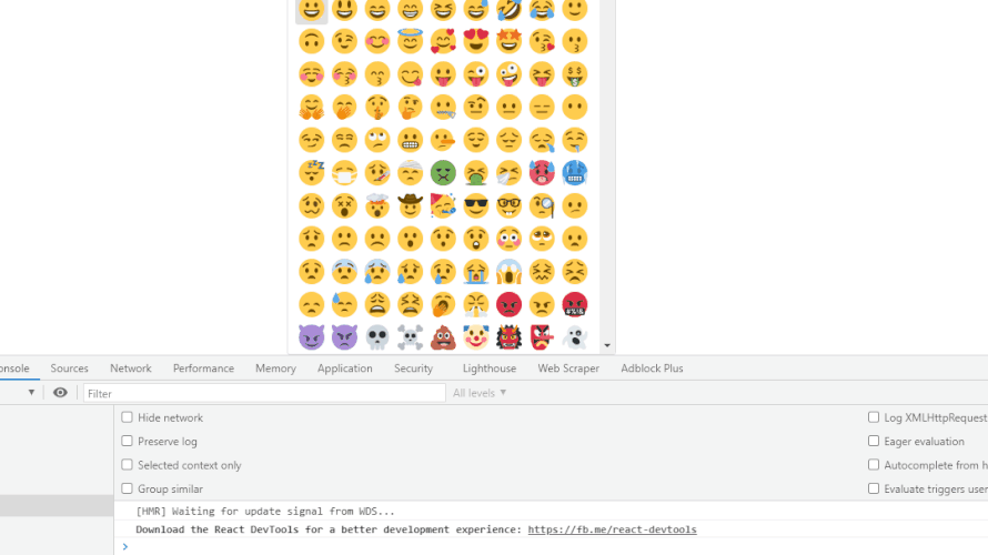 React.js ライブラリ「github:brianhung/emojipicker」を使ってtwitterの絵文字を使用する