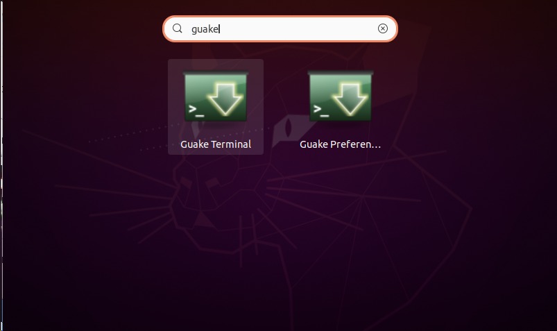 Ubuntu20.10にターミナルエディタ「Guake」をインストールして使用する